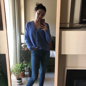 Madewell blue cardigan